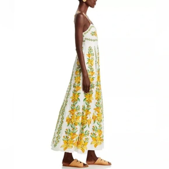 Farm Rio Off-White Tropical Lightness Sleeveless Maxi Dress - Picture 3 of 6